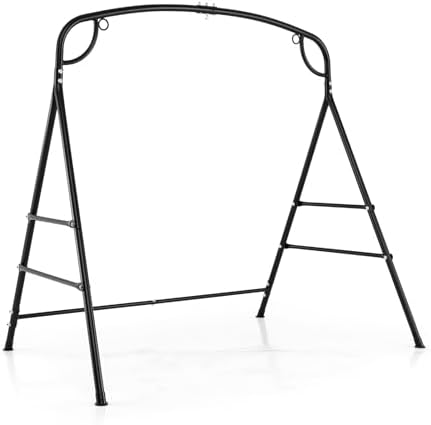 Hammock With Stand - 660-Lbs Metall-Hängemattenständer - Robuster Veranda-Schaukelständer mit