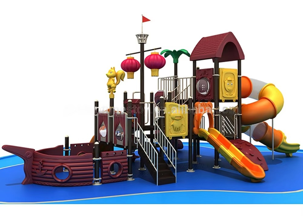 Outdoor Furniture Cost - Herstellung von kostengünstigen, hochwertigen großen Piratenschiff-Spielgeräten