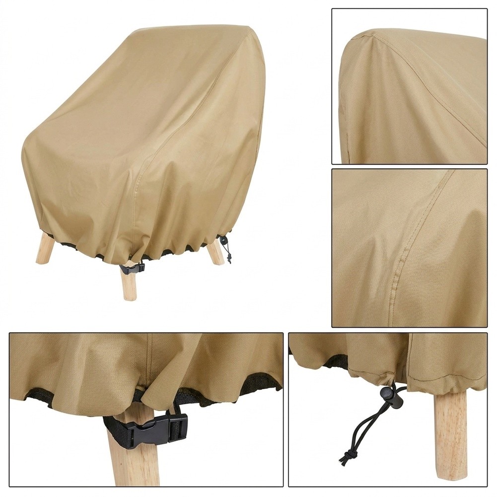 Outdoor Furniture Cover Waterproof - Wasserdichte Gartenstuhl-Abdeckung für Outdoor-Loungesessel, Einzel-Liegestuhl-Abdeckung, passend