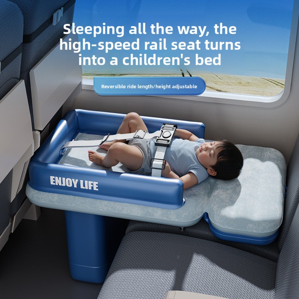 Outdoor Furniture Kids - Aufblasbare Kleinkind-Flugzeugbett- und Autositzverlängerung, tragbare Kinder-Reisematratze