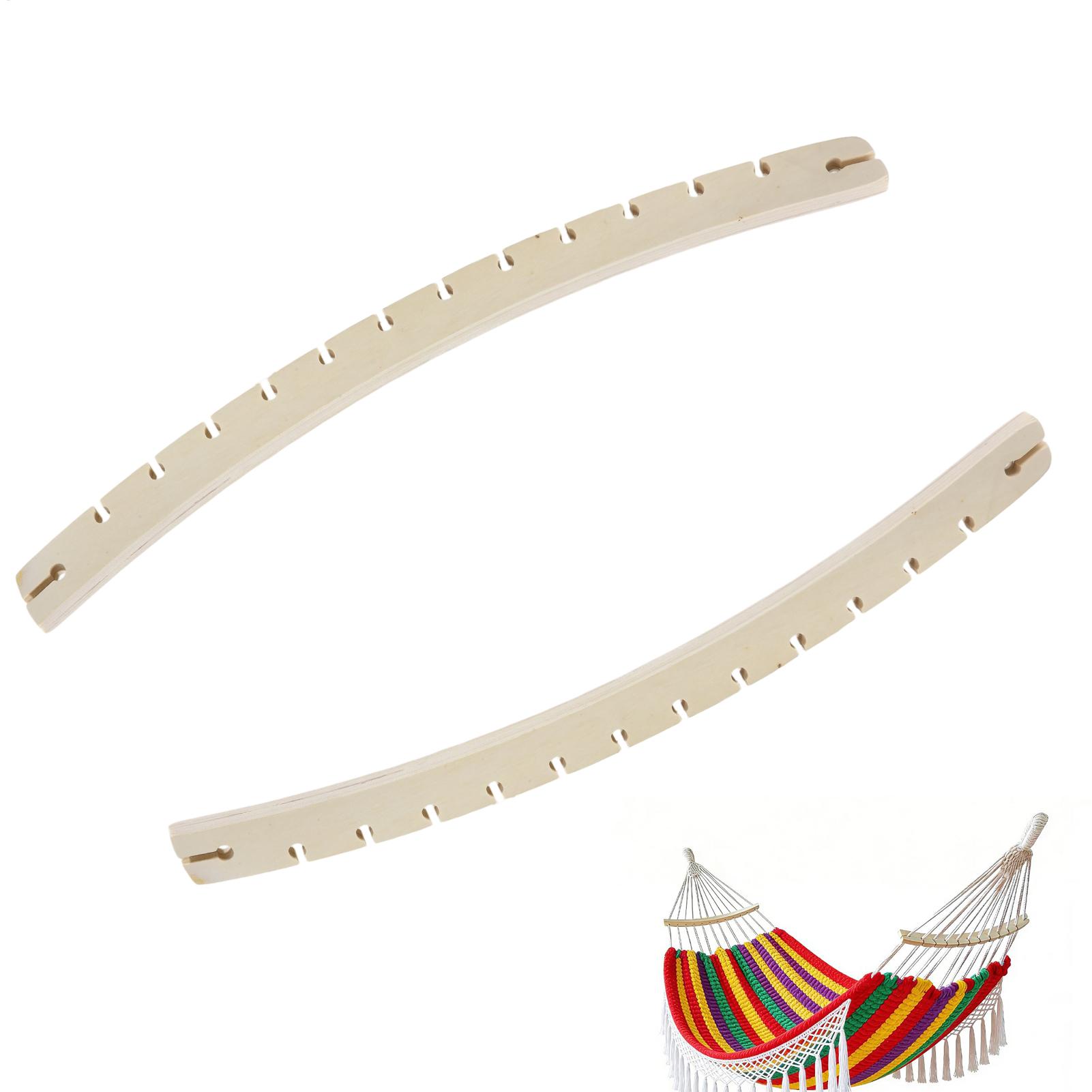 Hammock With Stand - 2 Stück Hängematten-Spreizstangen, abnehmbare, gewölbte 14-Loch-Hängematten-Ersatzstützen