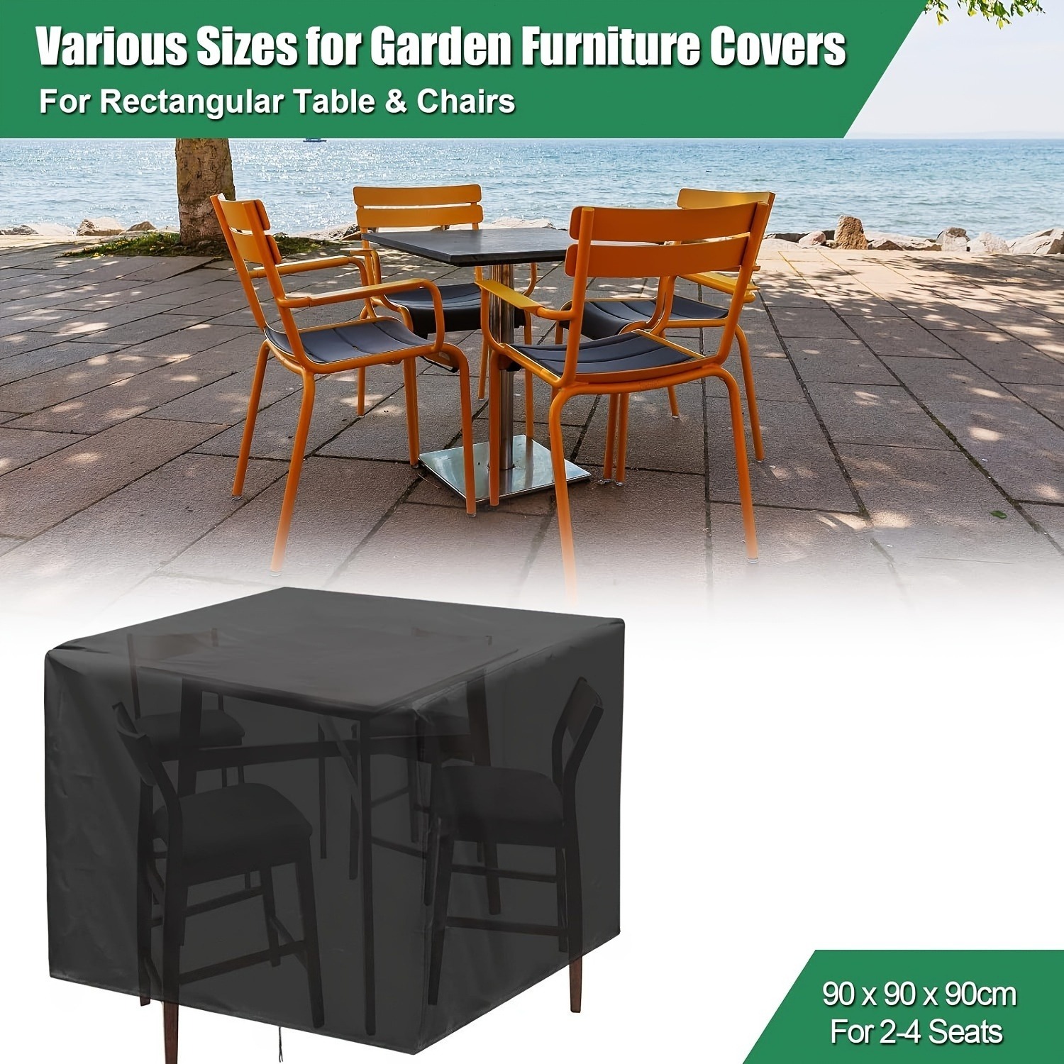Outdoor Furniture Cover Waterproof - Robuste 210D Outdoor-Gartenmöbelabdeckung - Wasserdichter Schutz
