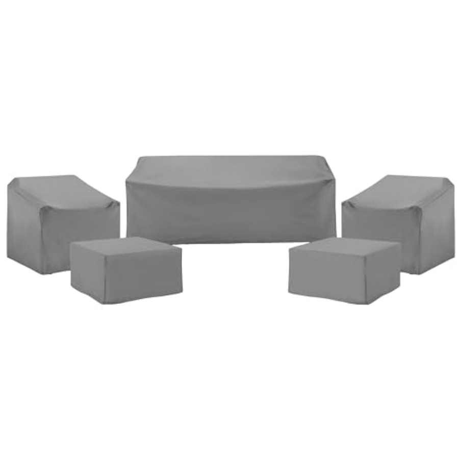 Outdoor Furniture Cover Waterproof - Gartenmöbel-Abdeckungen, Wasserdichtes 5-teiliges Abdeckungsset für Gartenstühle,