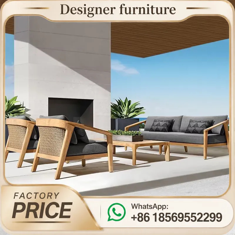 Teakholz-Sofa-Set Outdoor-Terr – Outdoor Furniture Teak Wood Bewertung und Preis