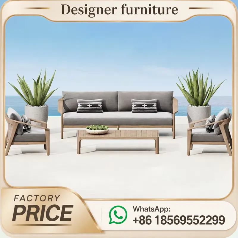 Teakholz-Sofa-Set Outdoor-Terr – Outdoor Furniture Teak Wood Bewertung und Preis