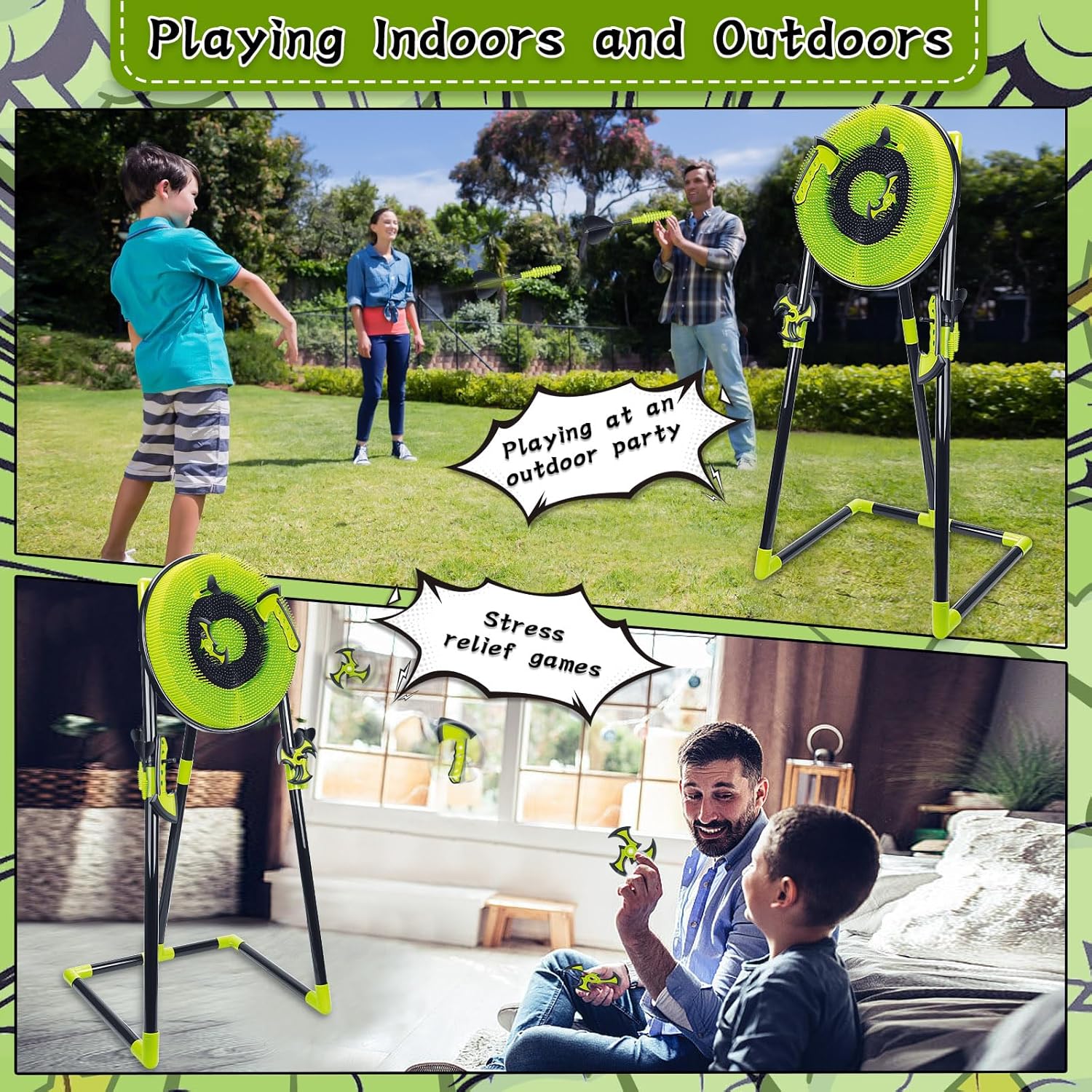 4-in-1-Axt-Wurfziel-Set für Ki – Outdoor Furniture Target Bewertung und Preis