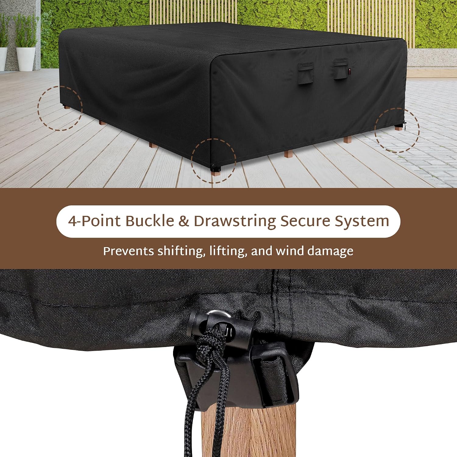 Rechteckige 600D Hochleistungs – Outdoor Furniture Cover Waterproof Bewertung und Preis