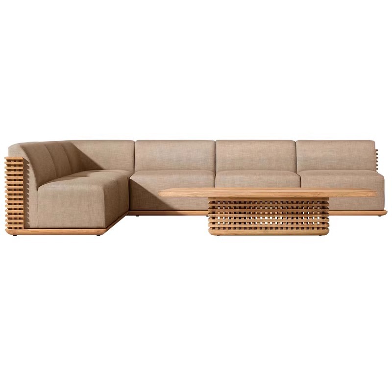 Outdoor-Sofa aus Teakholz im F – Outdoor Furniture Teak Wood Bewertung und Preis