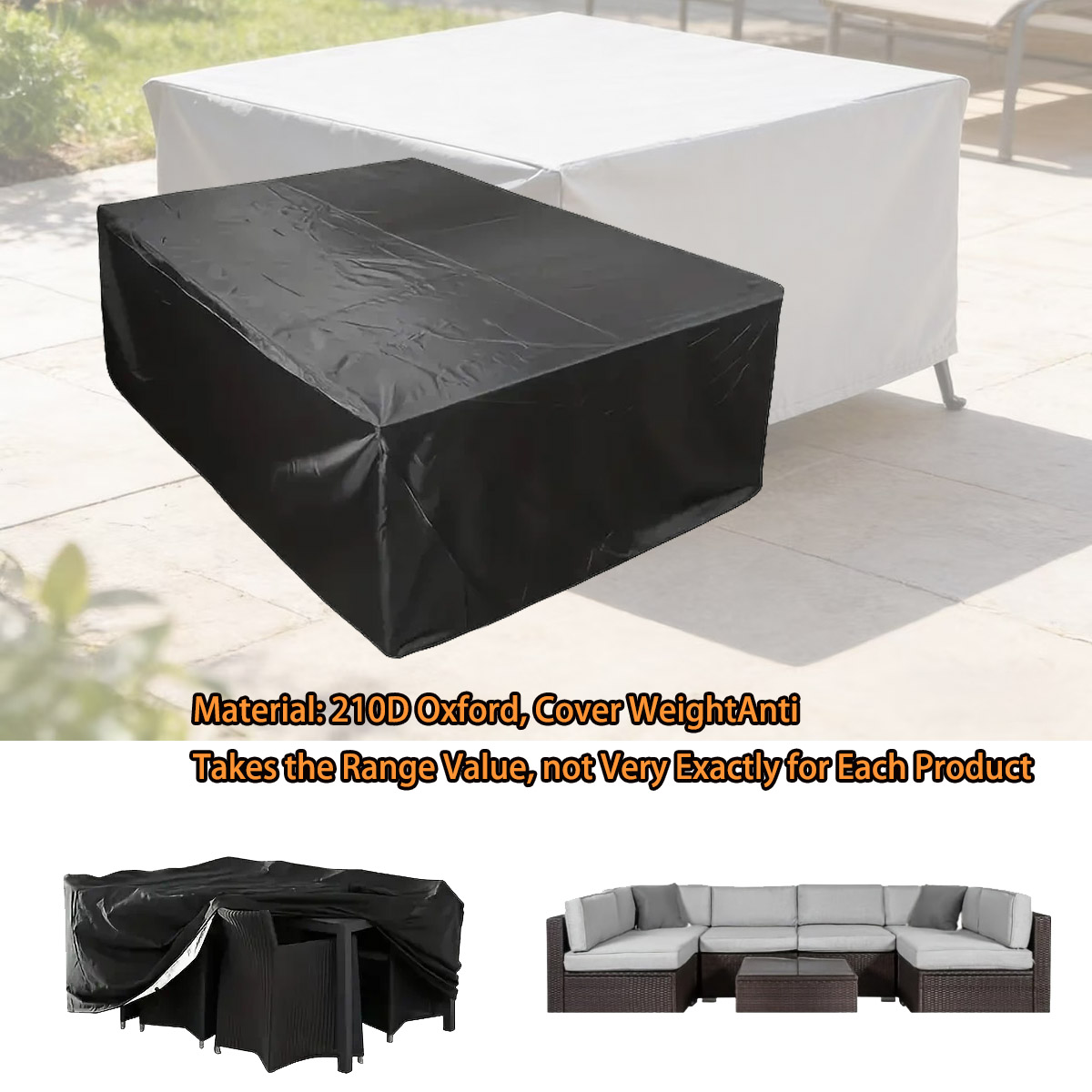 600 Größen Outdoor-Möbelabdeck – Outdoor Furniture Cover Waterproof Bewertung und Preis