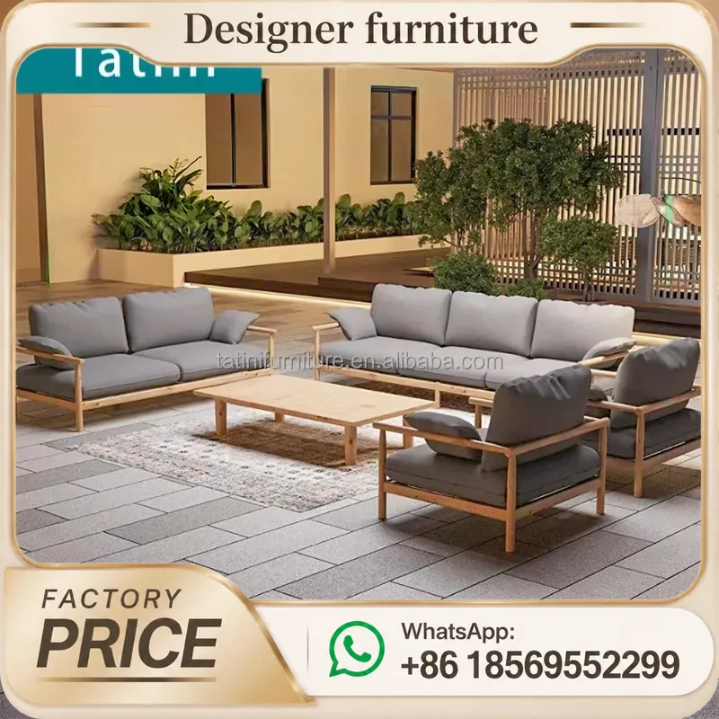 Teakholz-Sofa-Set Outdoor-Gart – Outdoor Furniture Teak Wood Bewertung und Preis